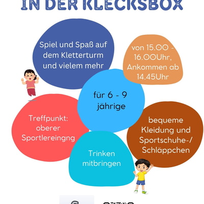 Indoorspielplatz für 6-9-jährige in der Klecksbox 