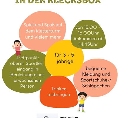 Indoorspielplatz für 3-5-jährige in der Klecksbox 
