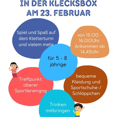 Indoorspielplatz f&uuml;r 5-8-j&auml;hrige in der Klecksbox 