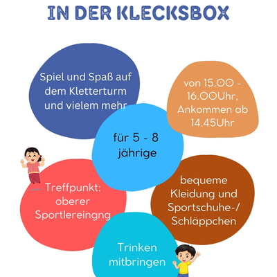 Indoorspielplatz f&uuml;r 5-8-j&auml;hrige in der Klecksbox 