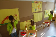 Aktionskunst in Haus 1 