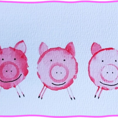 Gl&uuml;ckwunschkarten selbstgemacht - Aquarellkarten selbst gestalten 