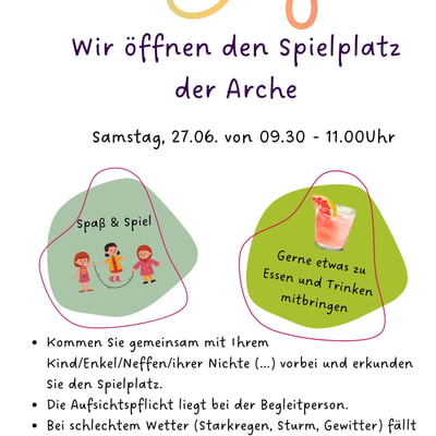 Spielzeit im Garten des Kinderhaus Arche 