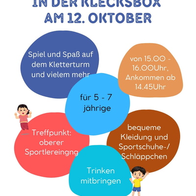 Indoorspielplatz f&uuml;r 5-7-j&auml;hrige in der Klecksbox 