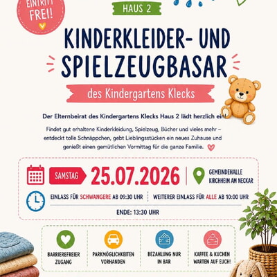 Kinderkleiner - und Spielzeugbasar 