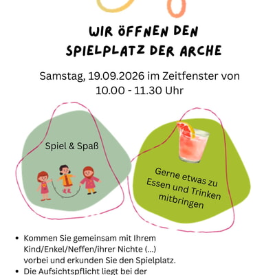 Spielzeit im Garten des Kinderhaus Arche 